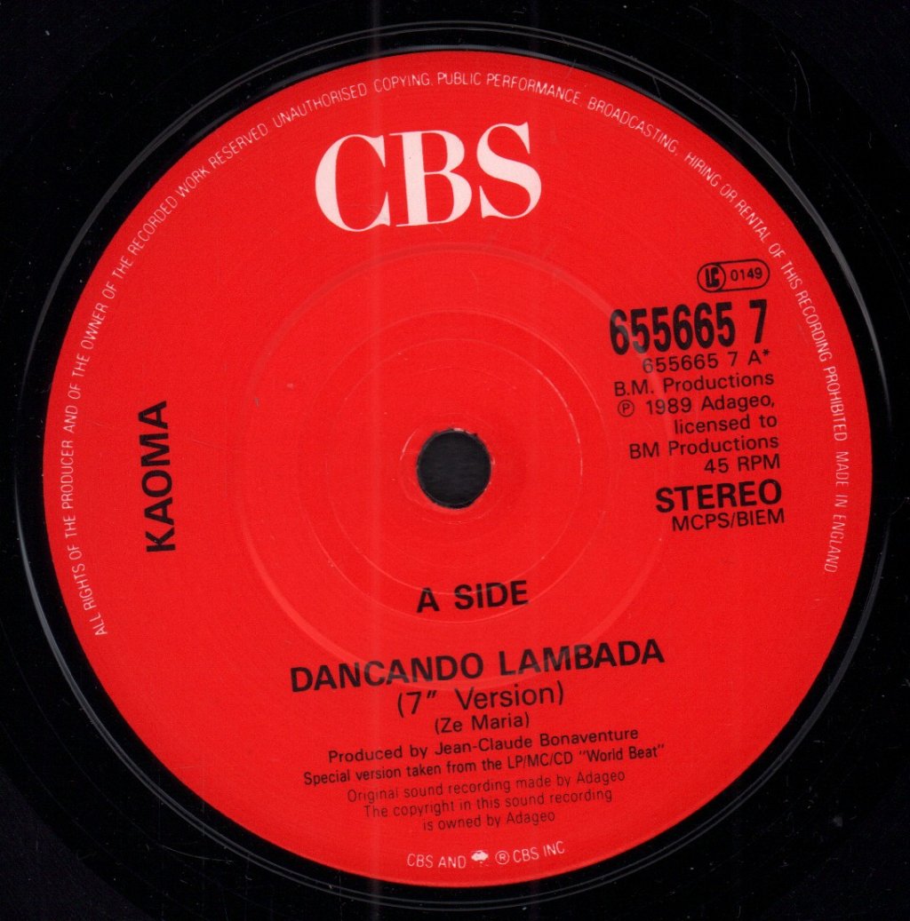 Kaoma - Dancando Lambada - 7 Inch