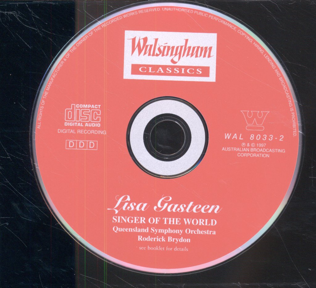 Lisa Gasteen - Singer Of The World - Cd