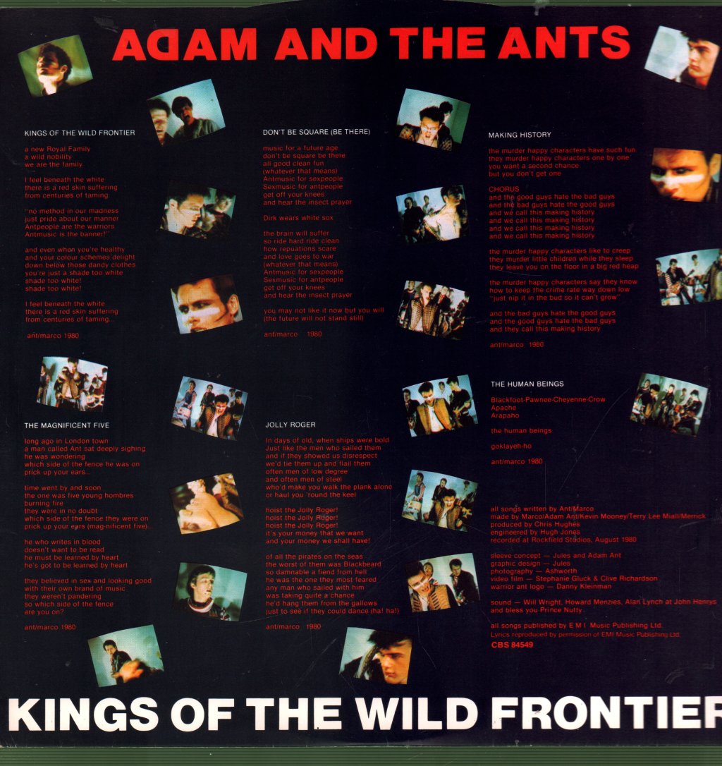 Adam And The Ants - Kings Of The Wild Frontier - Lp