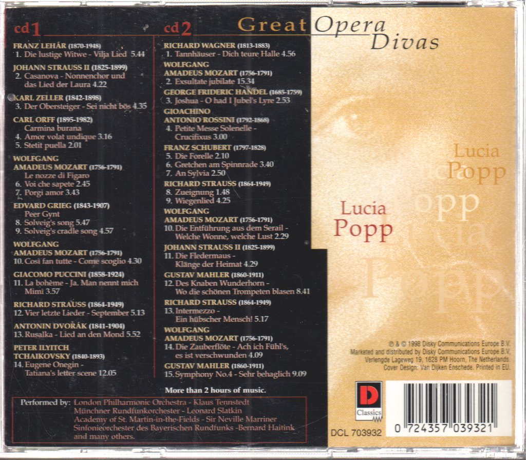 Lucia Popp - Lucia Popp - Double Cd
