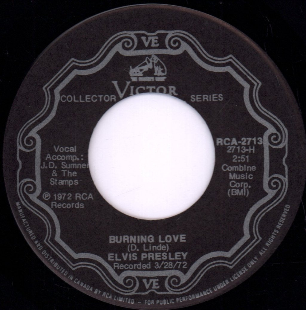 Elvis Presley - Burning Love - 7 Inch