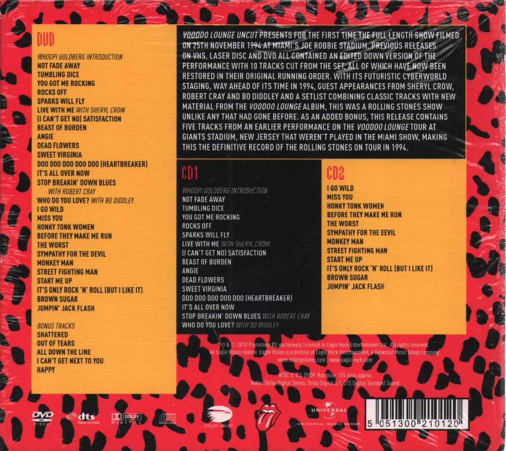 Rolling Stones - Voodoo Lounge Uncut - Cd Set