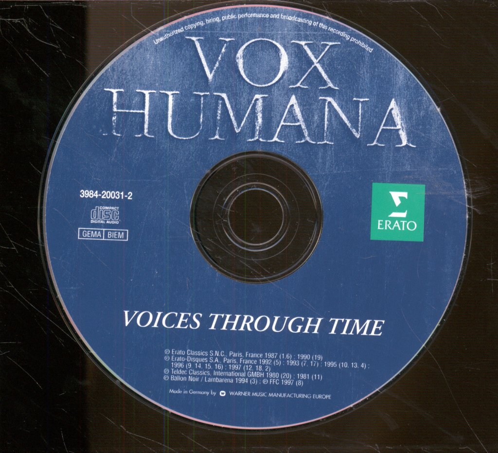 Vox Humana - Voices Through Time - Cd