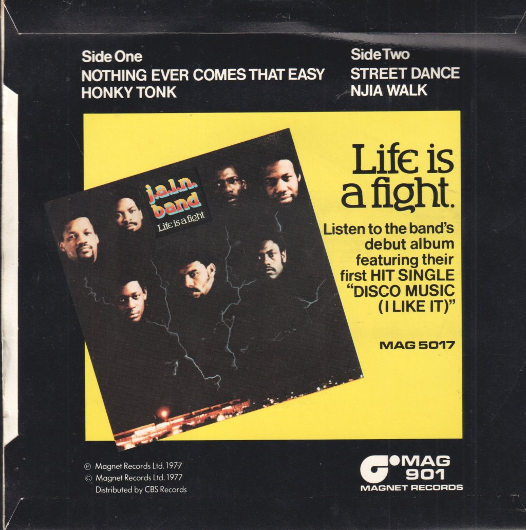 J.a.l.n.band - Nothing Ever Comes That Easy - 7 Inch