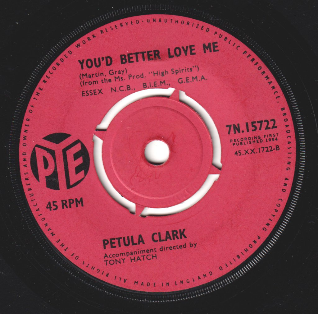 Petula Clark - Downtown - 7 Inch