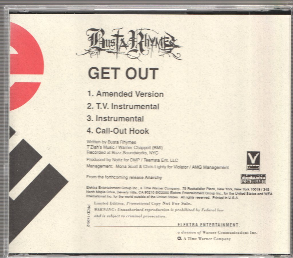 Busta Rhymes - Get Out - Cd