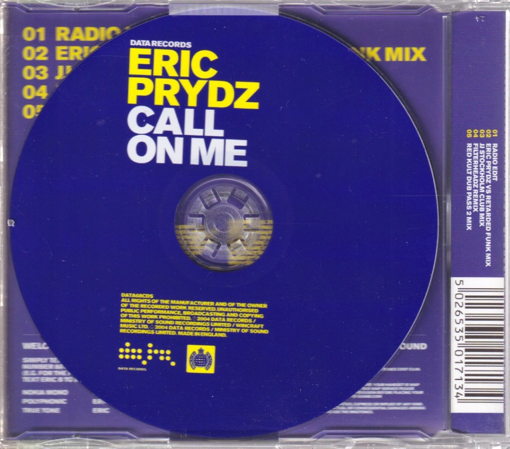 Eric Prydz - Call On Me - Cd