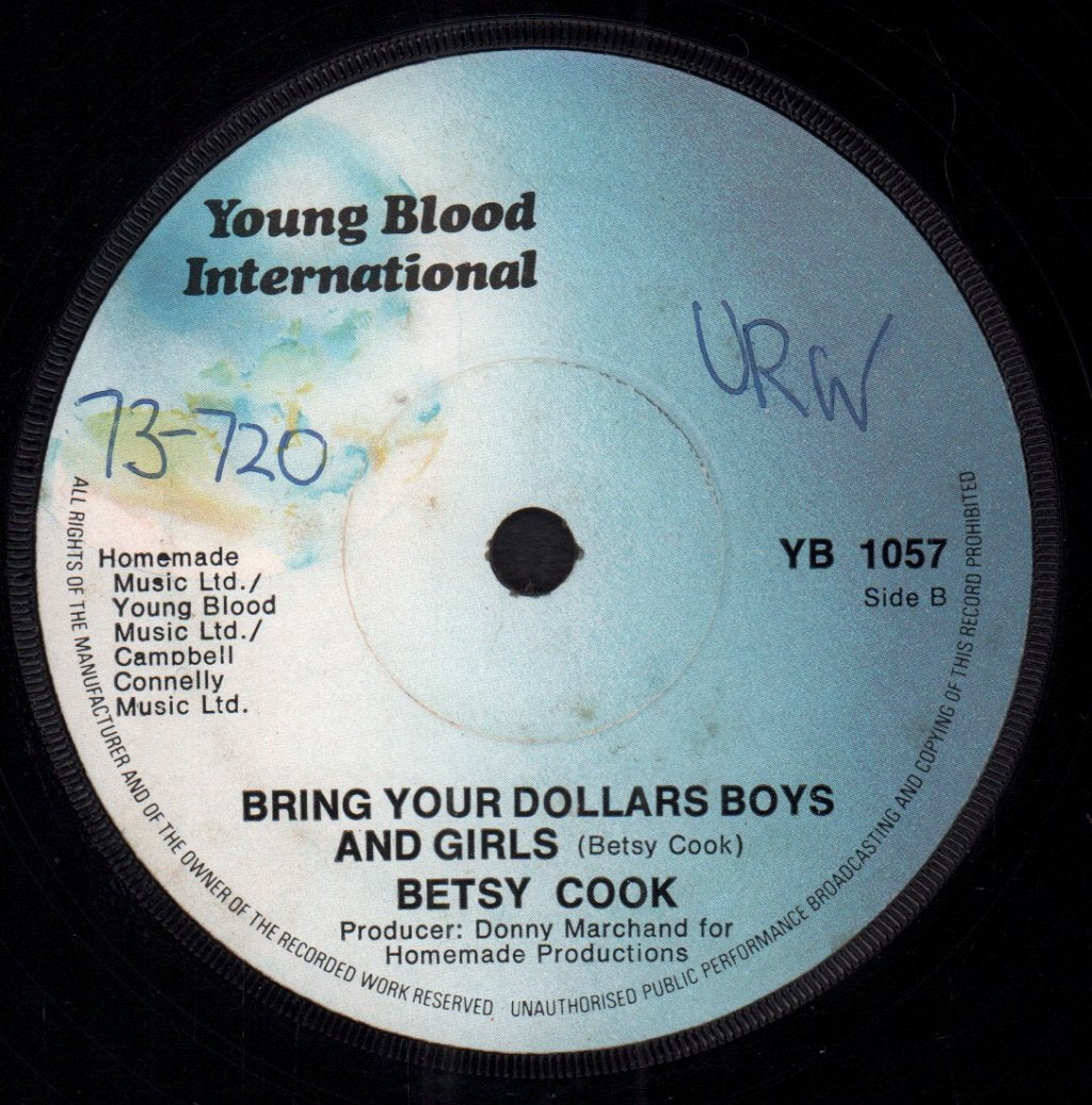 Betsy Cook - Put The Blame On Easy - 7 Inch