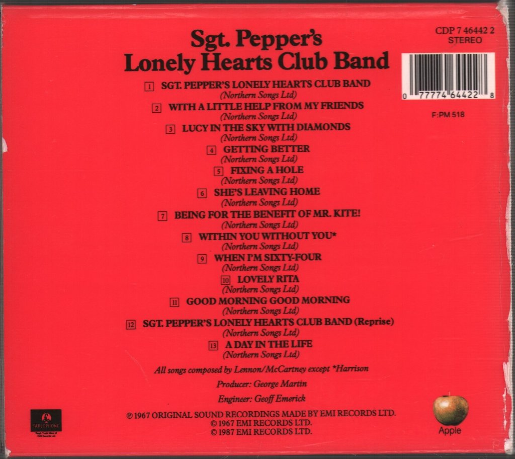 Beatles - Sgt Peppers Lonely Hearts Club Band - Cd