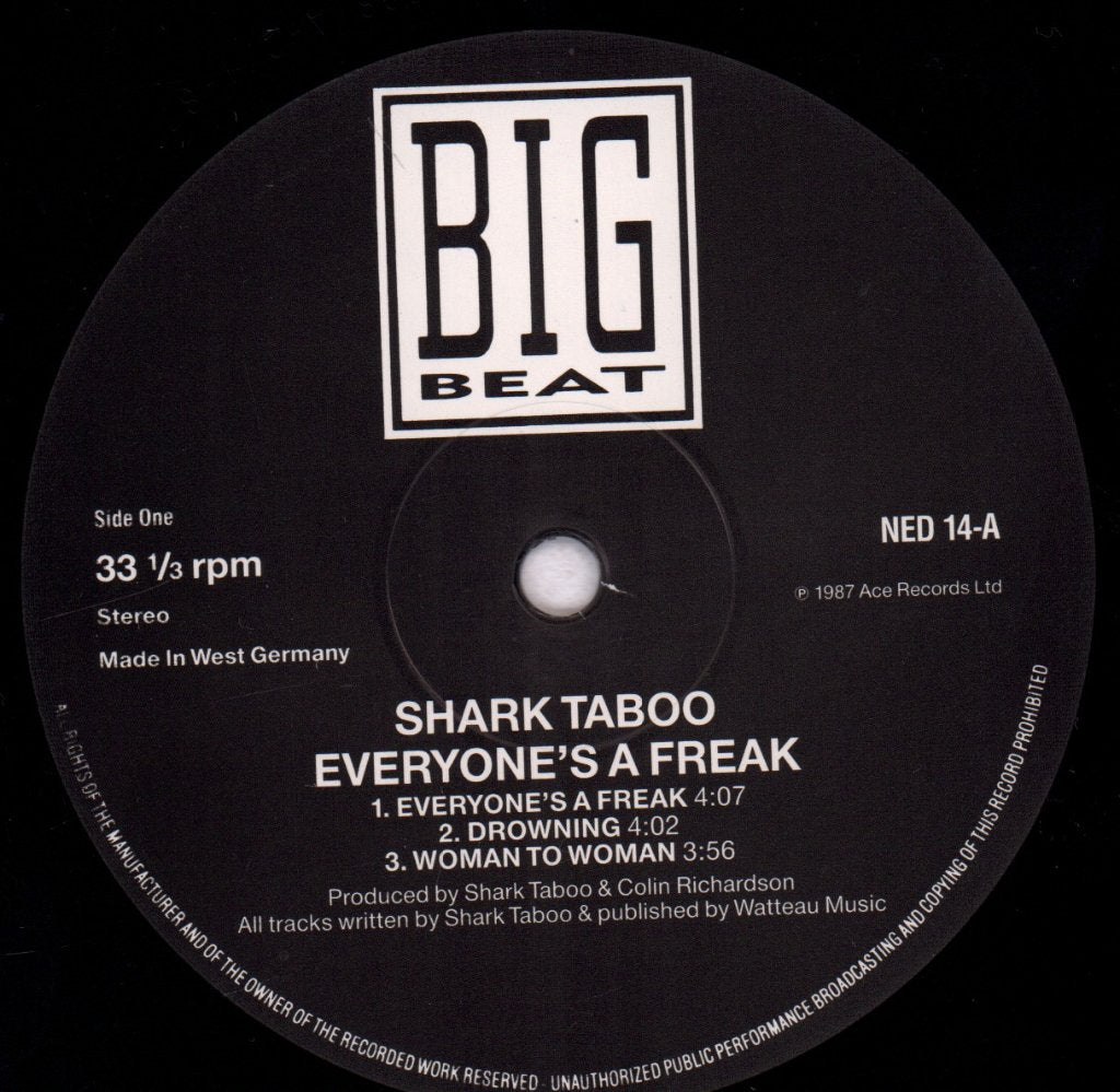 Shark Taboo - Everyone's Freak - Lp