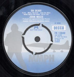 John Miles - Oh Dear - 7 Inch