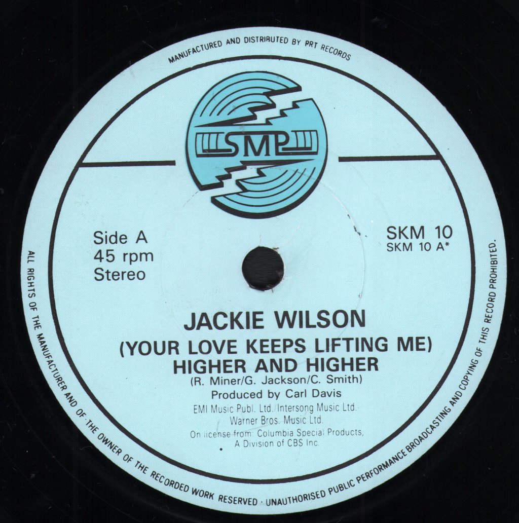 Jackie Wilson - Higher And Higher - 7 Inch