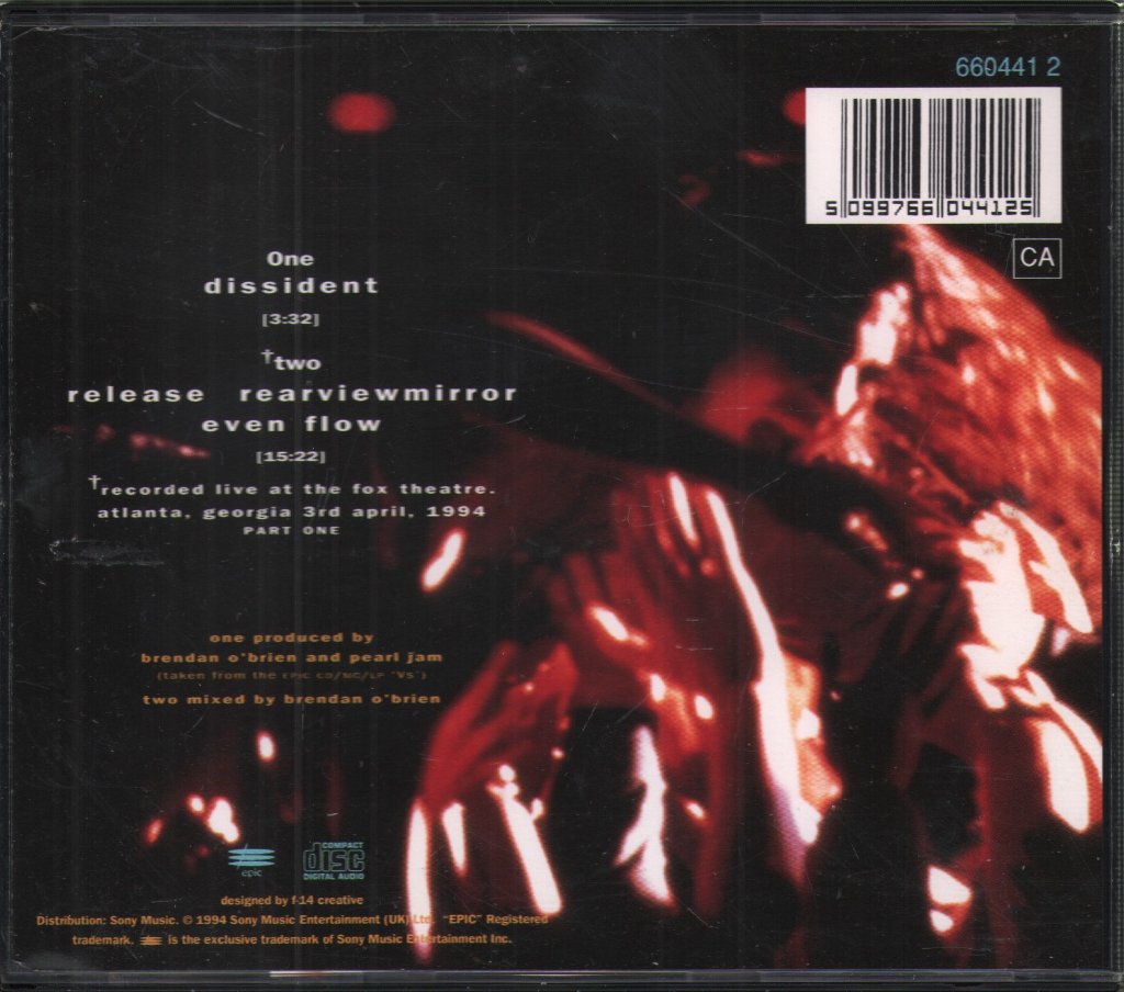 Pearl Jam - Dissident - Cd