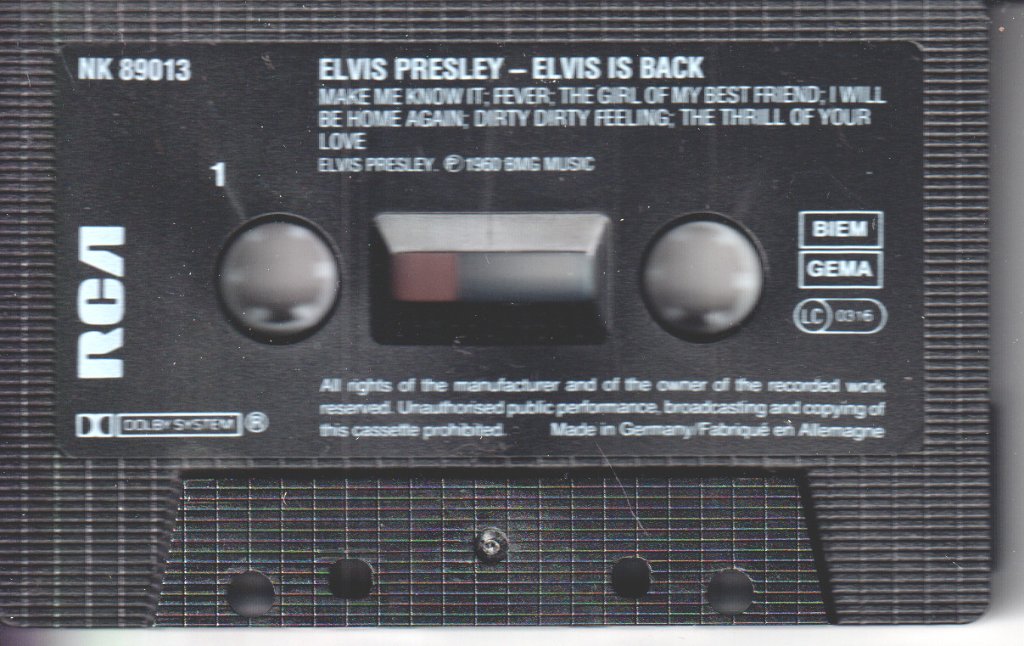 Elvis Presley - Elvis Is Back! - Cassette