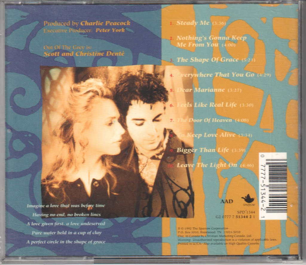 Out Of The Grey - Shape Of Grace - Cd