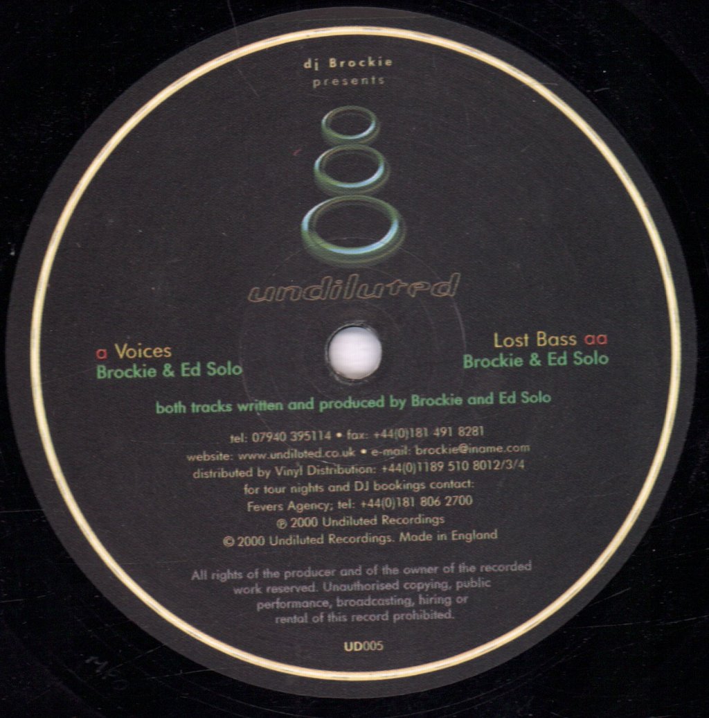 Dj Brockie - Voices - 12 Inch