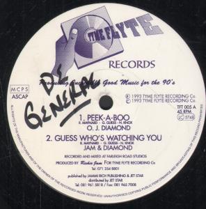 O.j. Diamond / Jam & Diamond - Peek-A-Boo / Guess Who's Watching You - 12 Inch