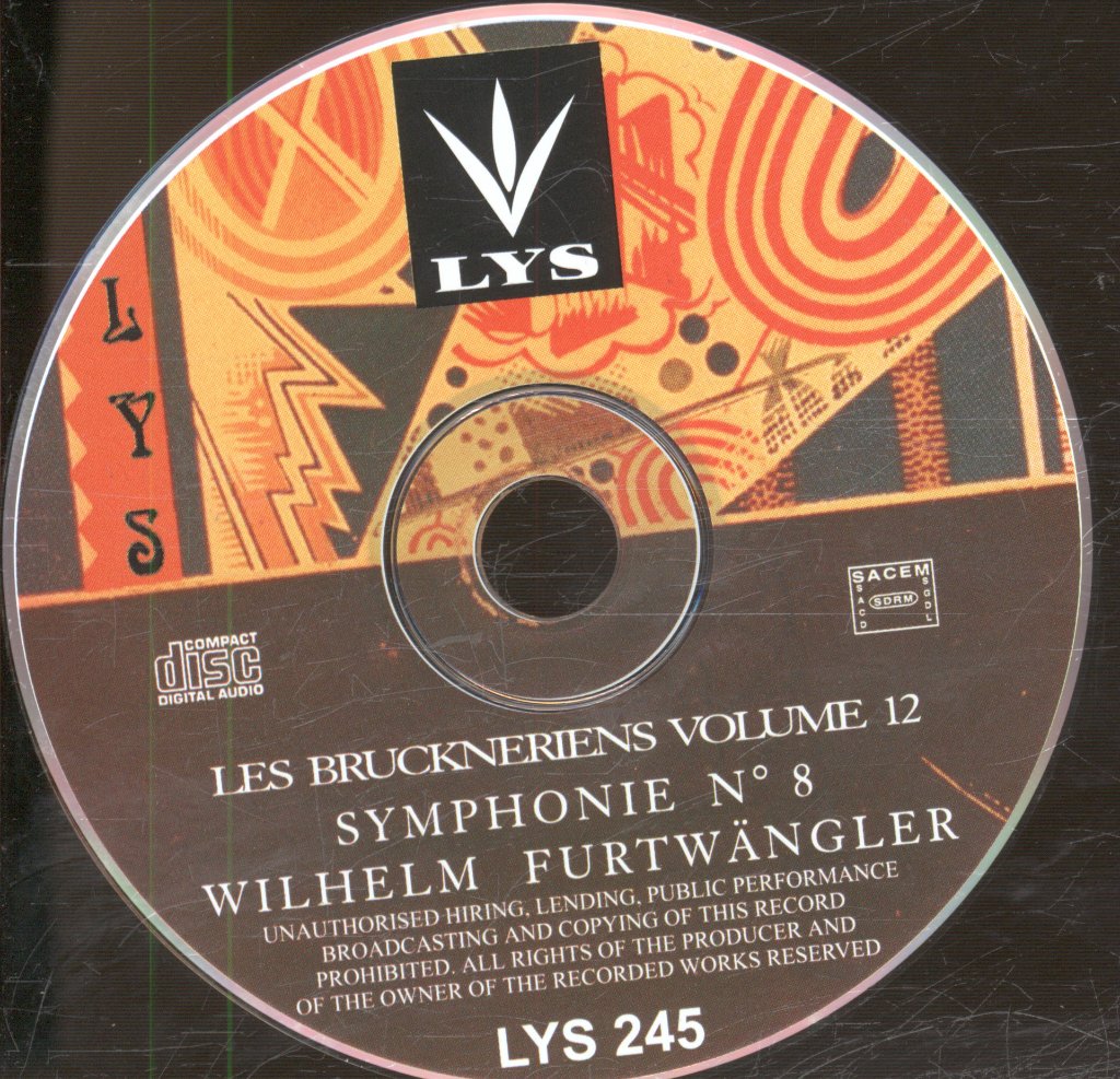 Wilhelm Furtwangler - Bruckner - Symphonie No 8 - Cd