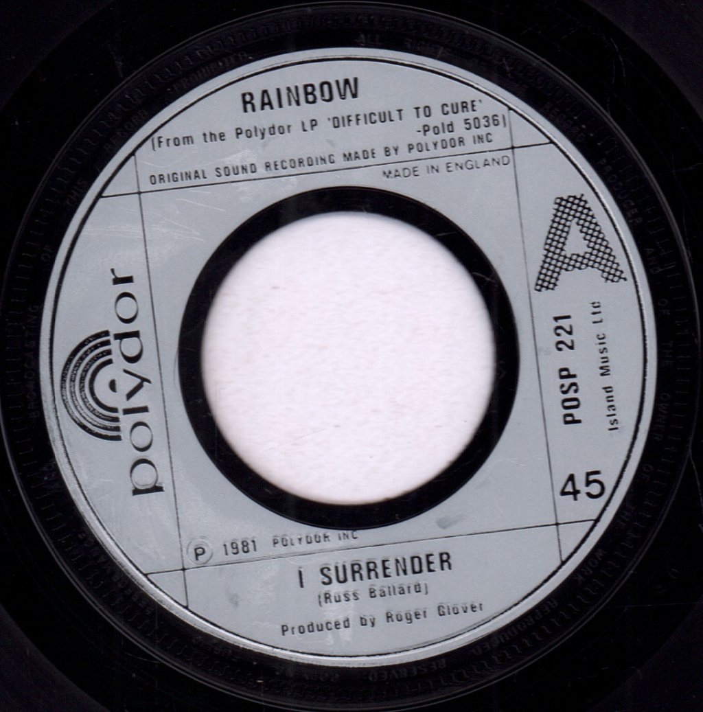 Rainbow (Rock/Metal Group) - I Surrender - 7 Inch