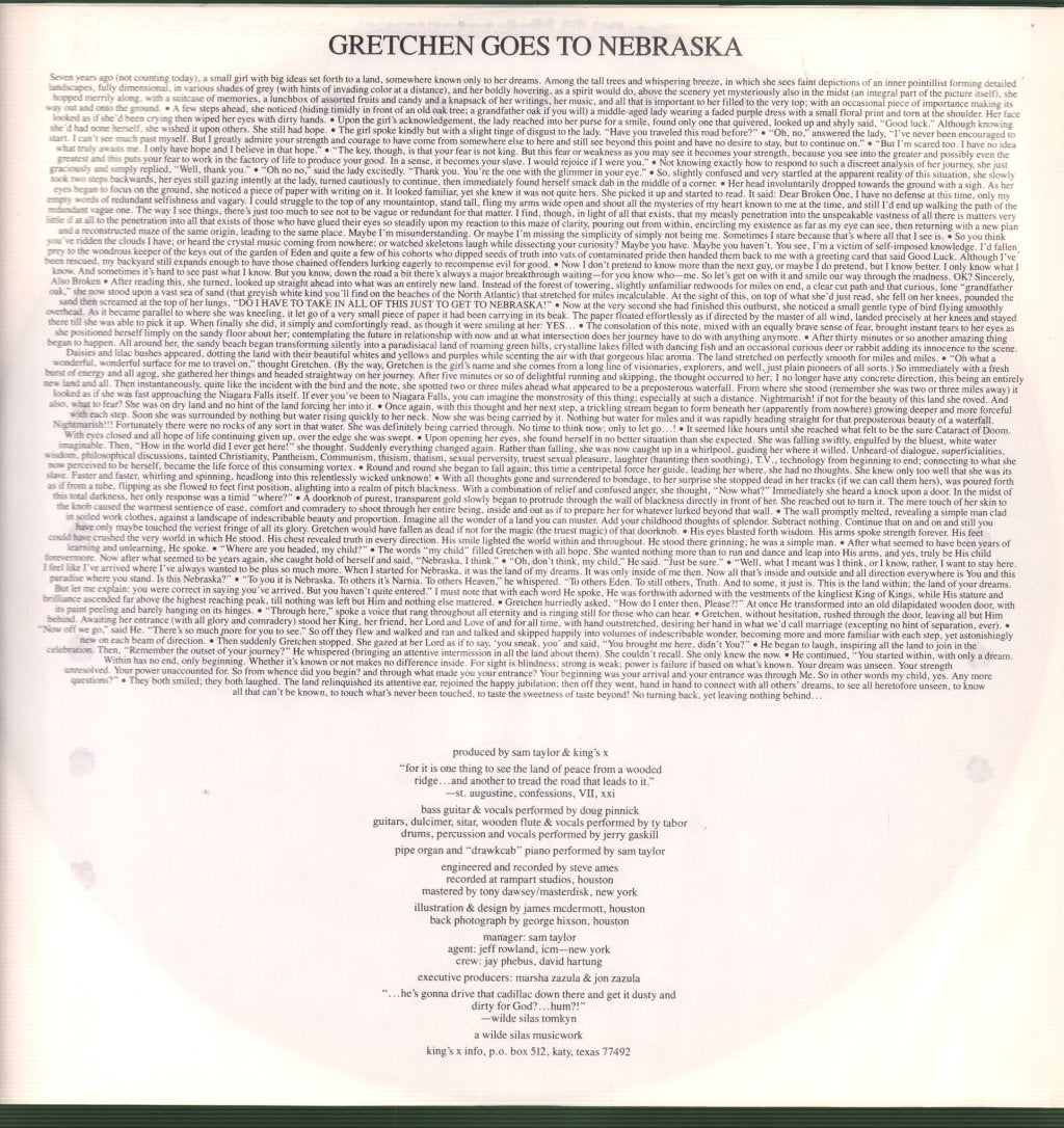 King's X - Gretchen Goes To Nebraska - Lp