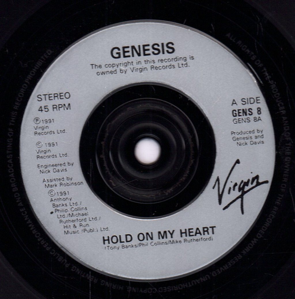 Genesis - Hold On My Heart - 7 Inch