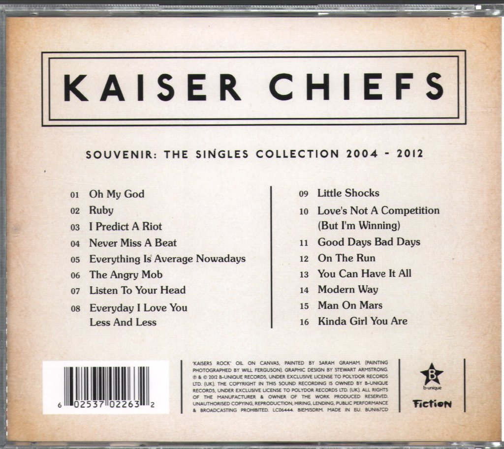 Kaiser Chiefs - Souvenir: The Singles 2004-2012 - Cd