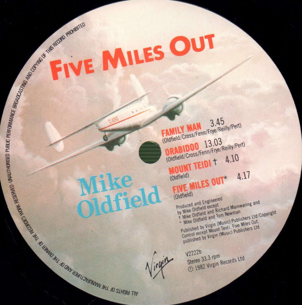 Mike Oldfield - Five Miles Out - Lp