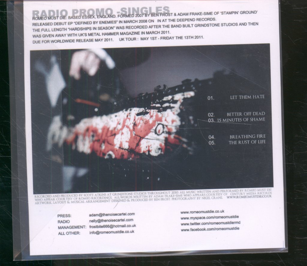 Romeo Must Die - Hardships In Season - Cdr