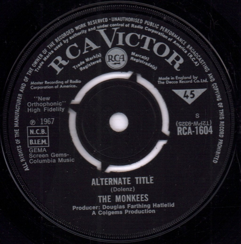 Monkees - Alternate Title - 7 Inch