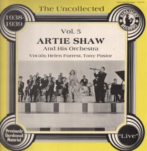Artie Shaw - Uncollected Volume 5 - Lp