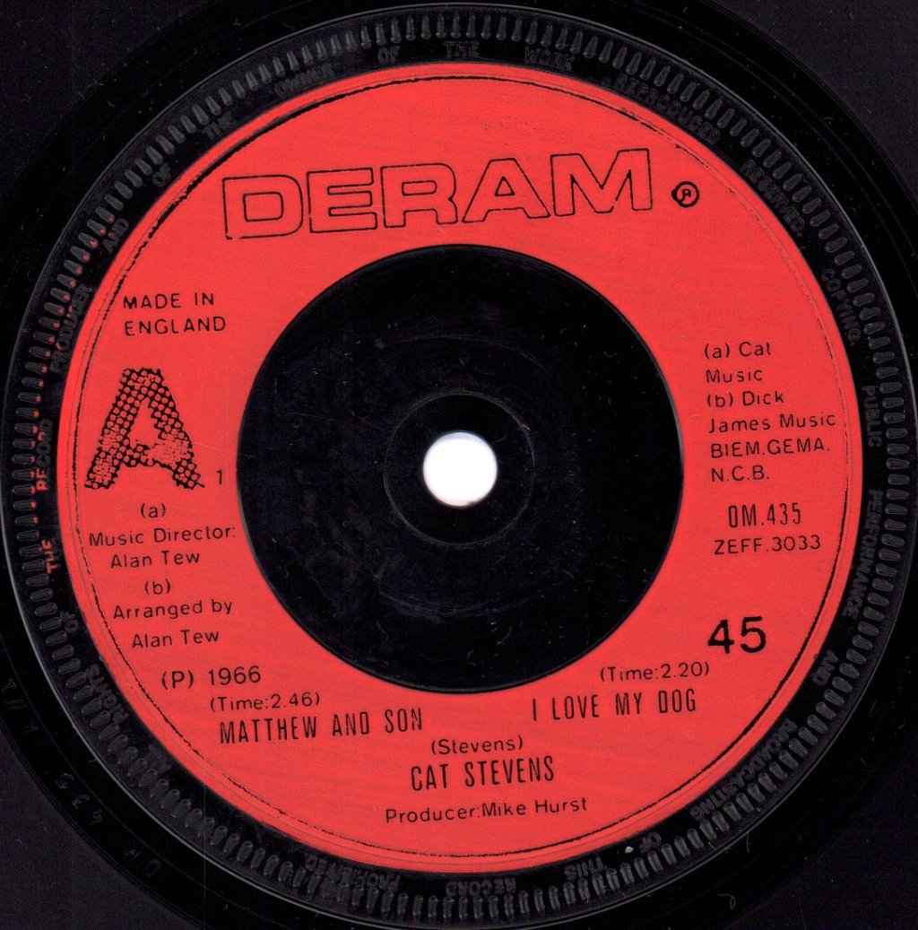 Cat Stevens - Matthew And Son - 7 Inch