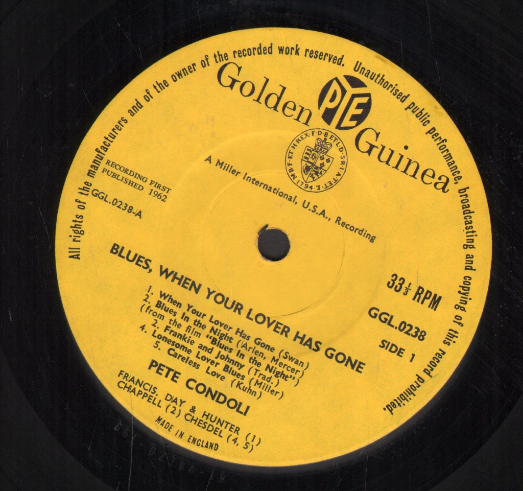 Pete Condoli - Blues When Your Lover Has Gone - Lp