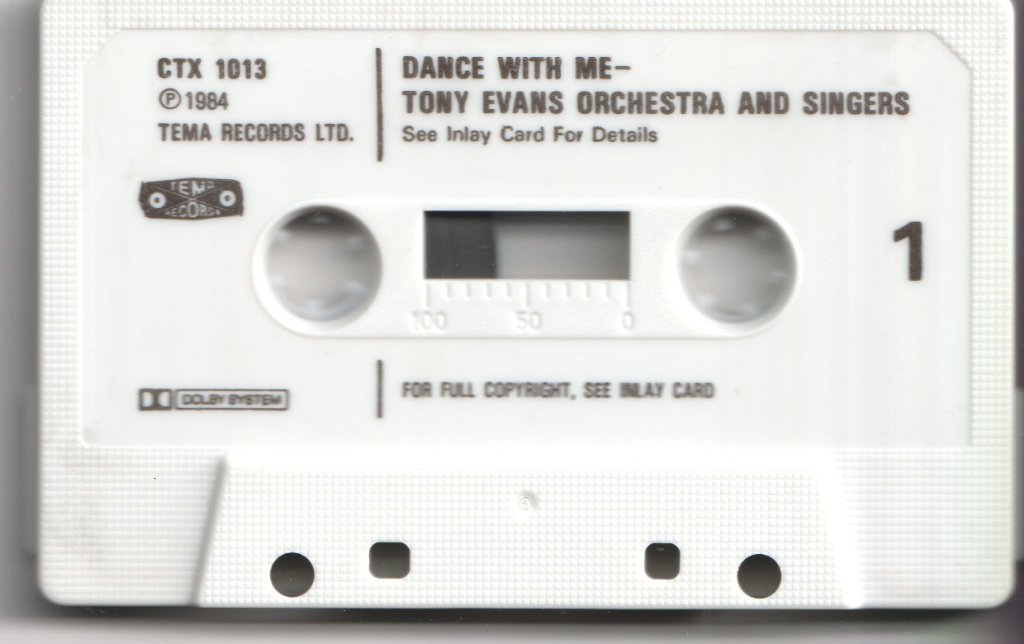Tony Evans - Dance With Me - Cassette