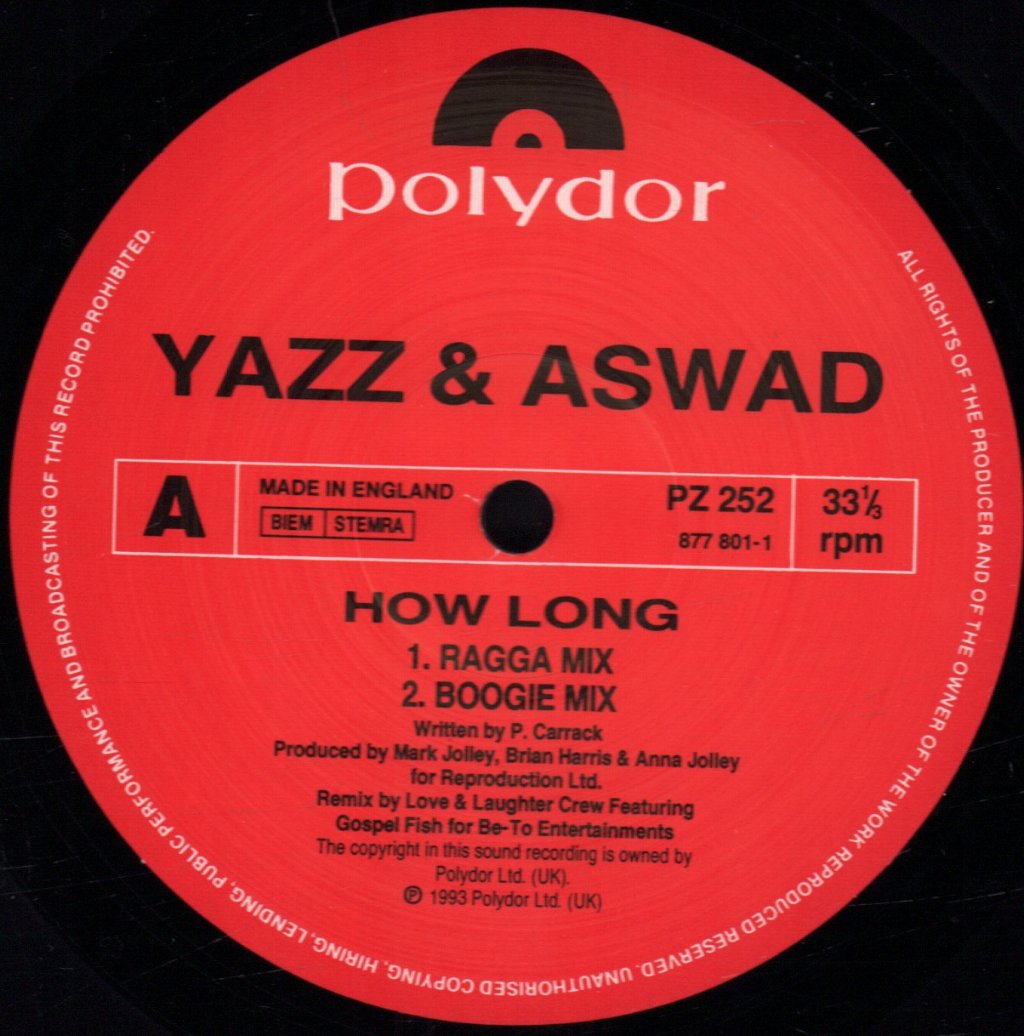 Yazz And Aswad - How Long - 12 Inch