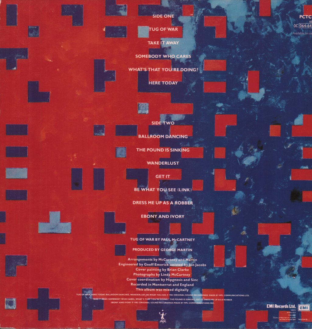 Paul McCartney - Tug Of War - Lp