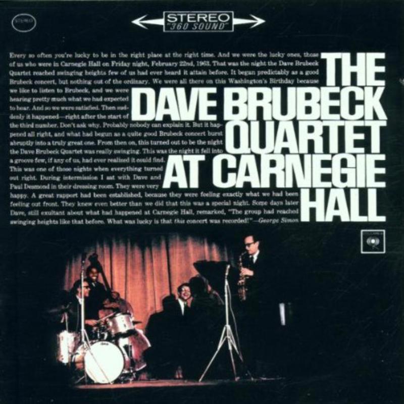 Dave Brubeck Quartet - At Carnegie Hall - Double Cd