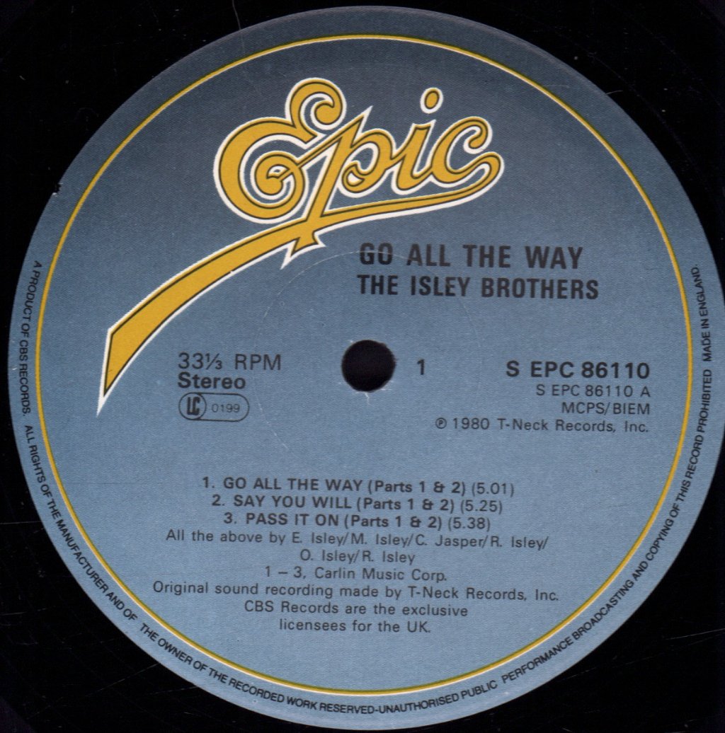 Isley Brothers - Go All The Way - Lp