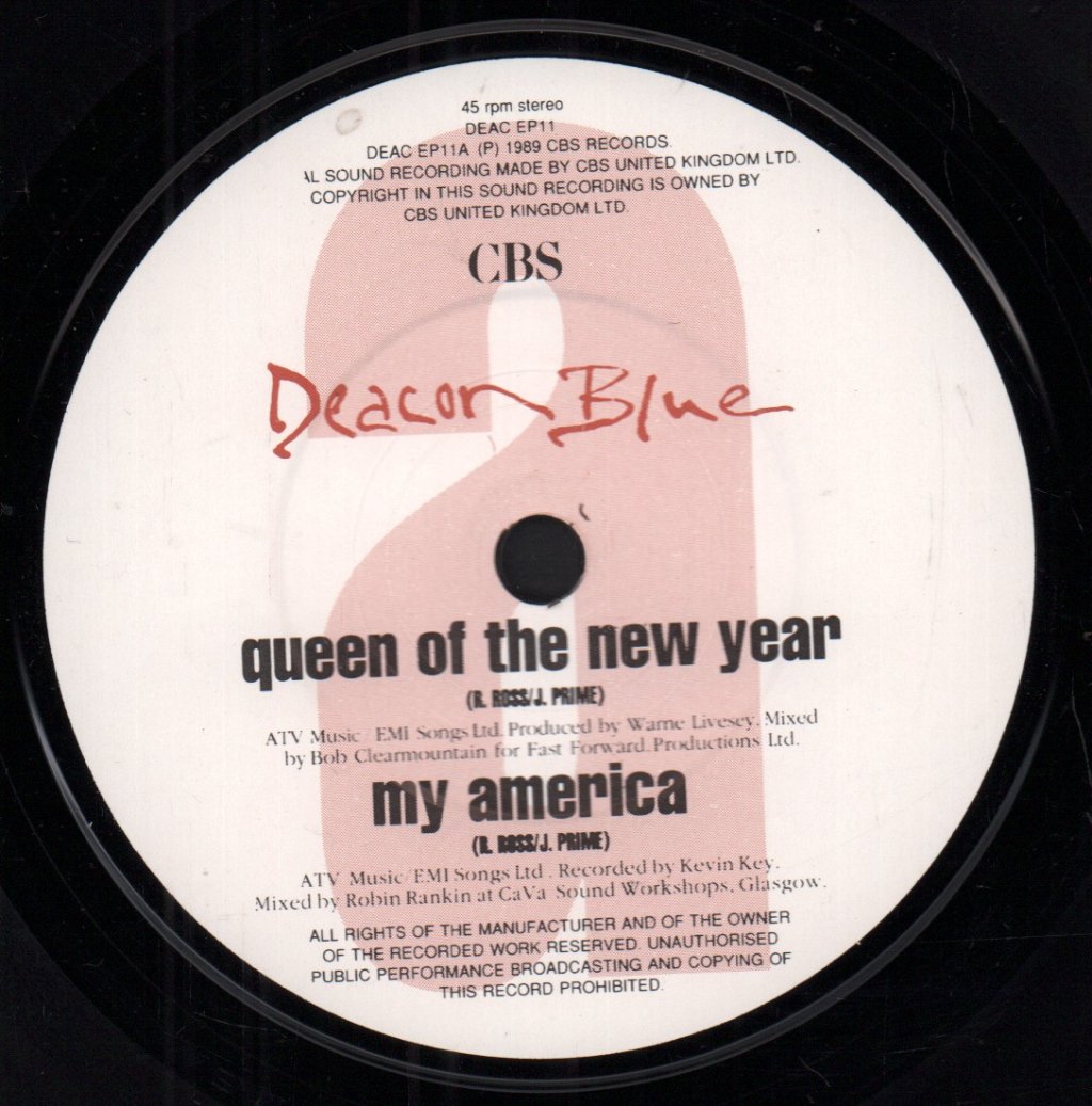 Deacon Blue - Queen Of The New Year - 7 Inch