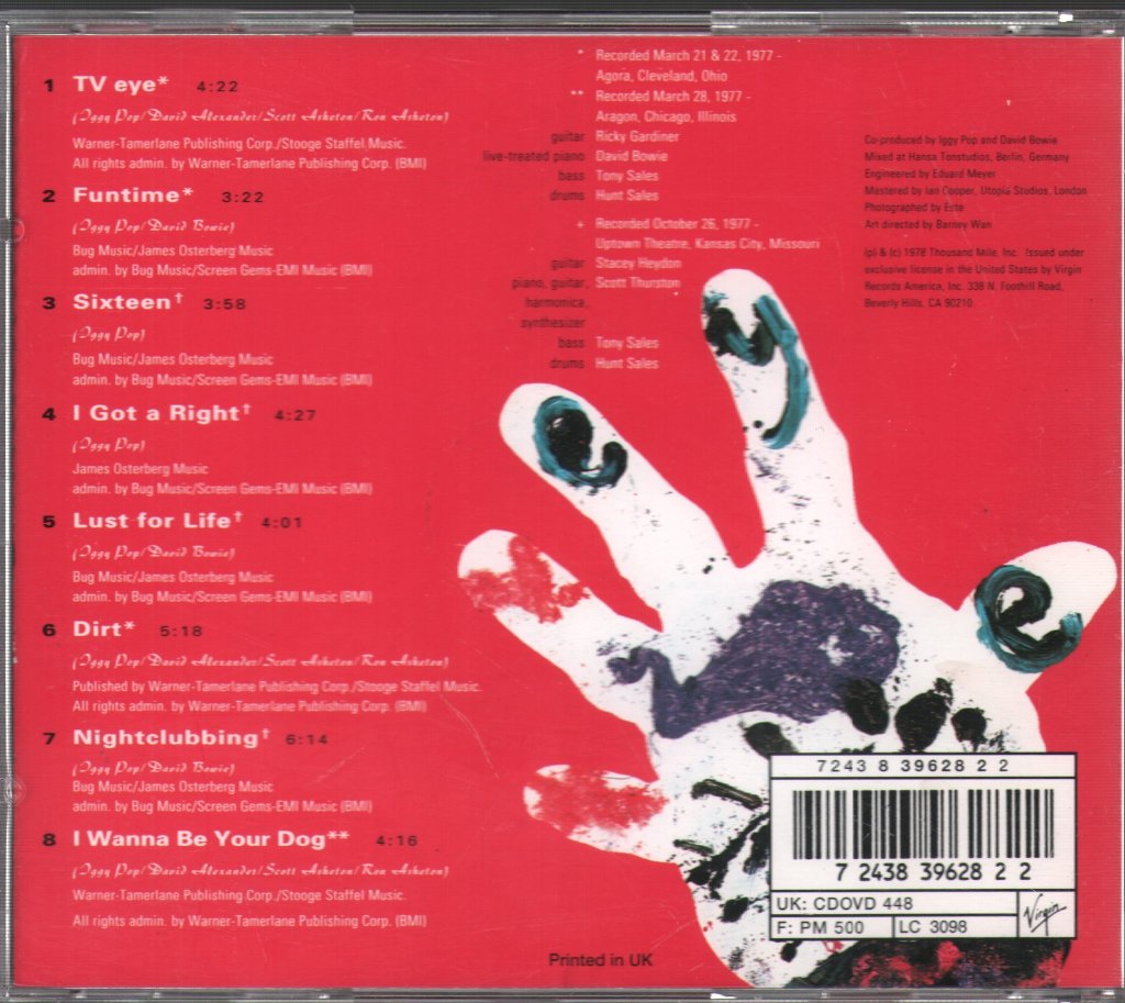 Iggy Pop - TV Eye 1977 Live - Cd