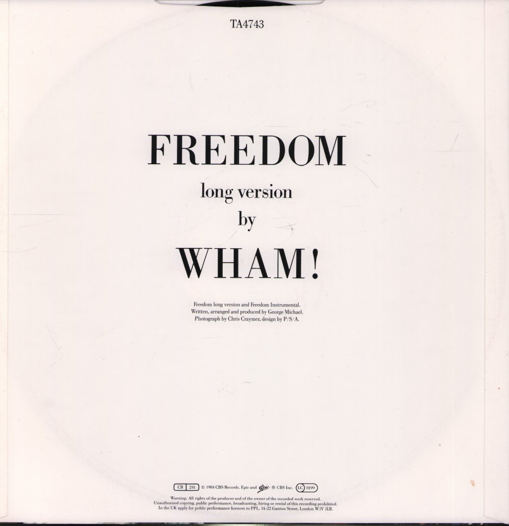 Wham - Freedom - 12 Inch