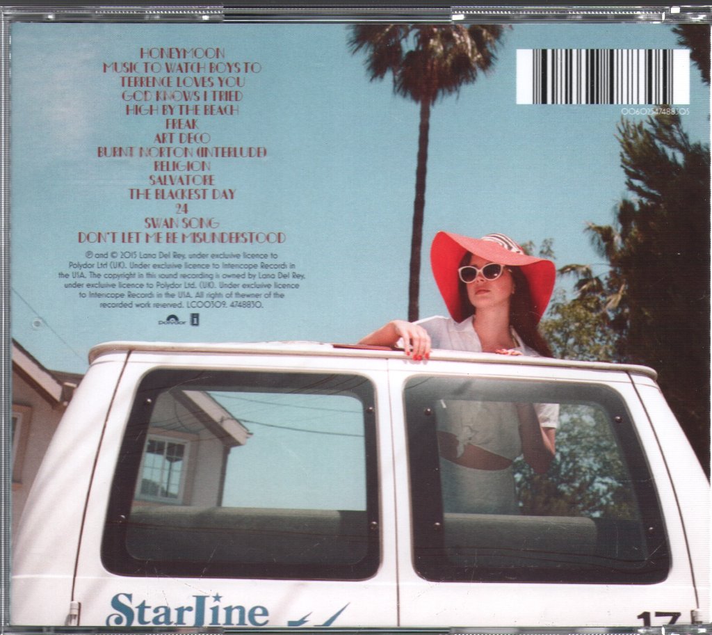 Lana Del Rey - Honeymoon - Cd
