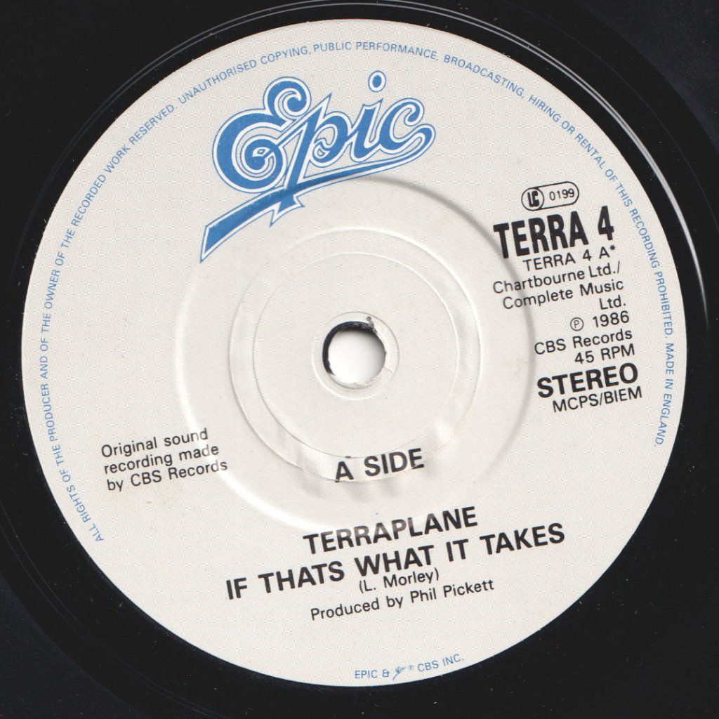 Terraplane - If That's What It Takes - 7 Inch