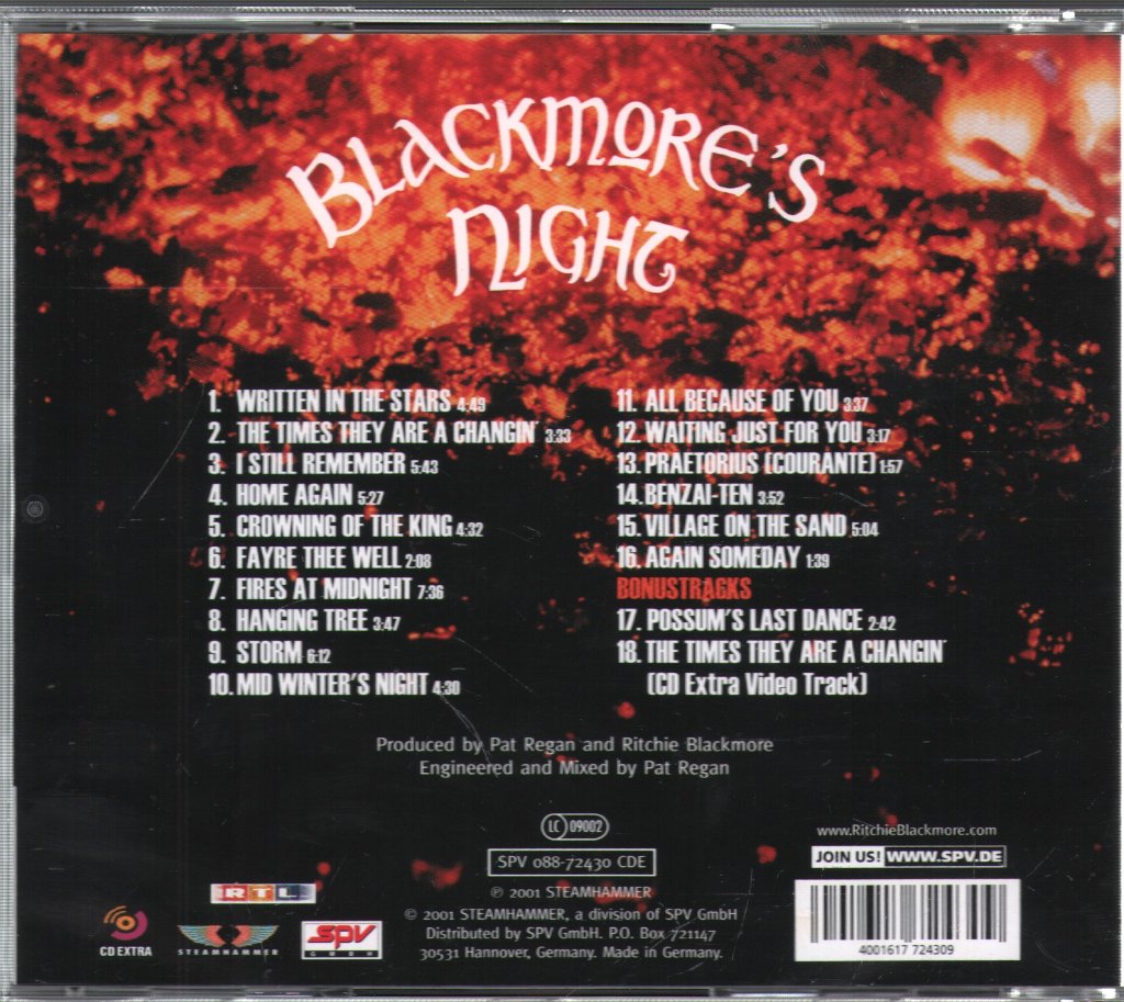 Blackmore's Night - Fires At Midnight - Cd Set