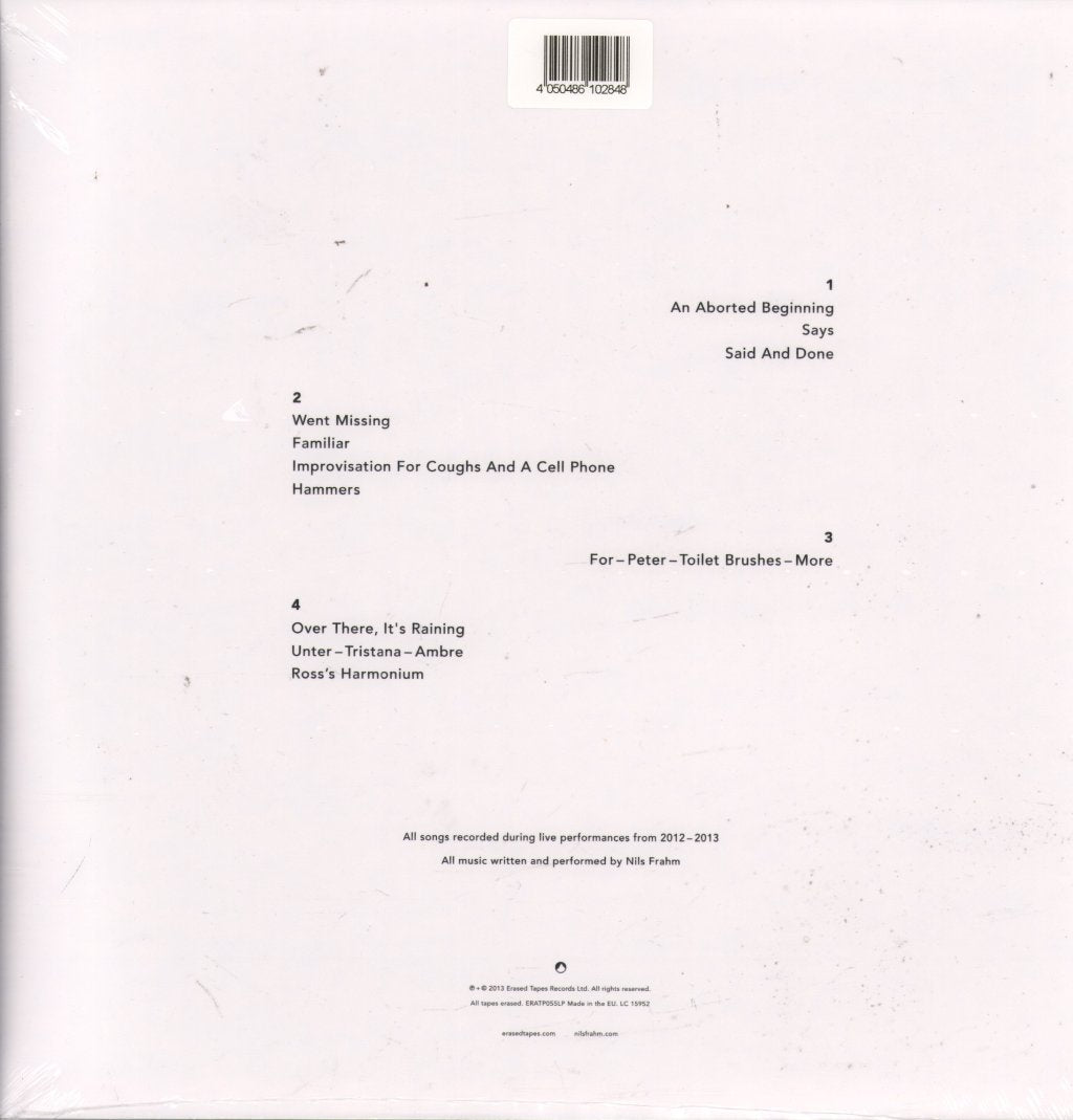 Nils Frahm - Spaces - Double Lp
