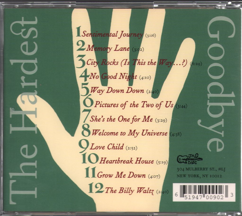 Jonathan Gregg And The Lonesome Debonaires - Hardest Goodbye - Cd