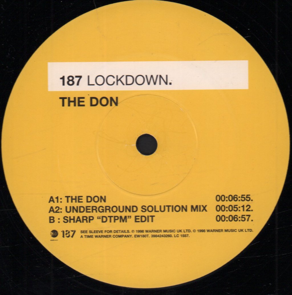 187 Lockdown - Don - 12 Inch