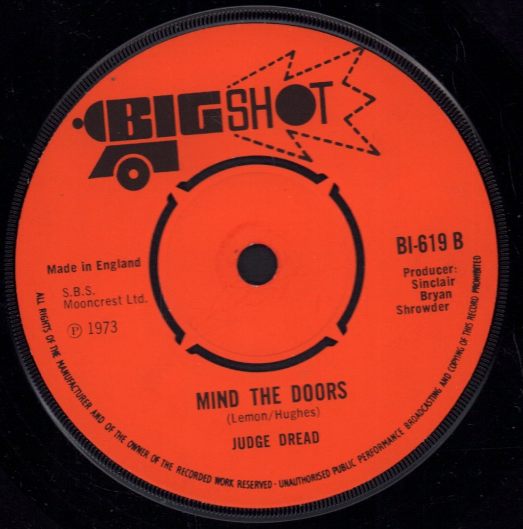 Judge Dread - Big Eight - 7 Inch