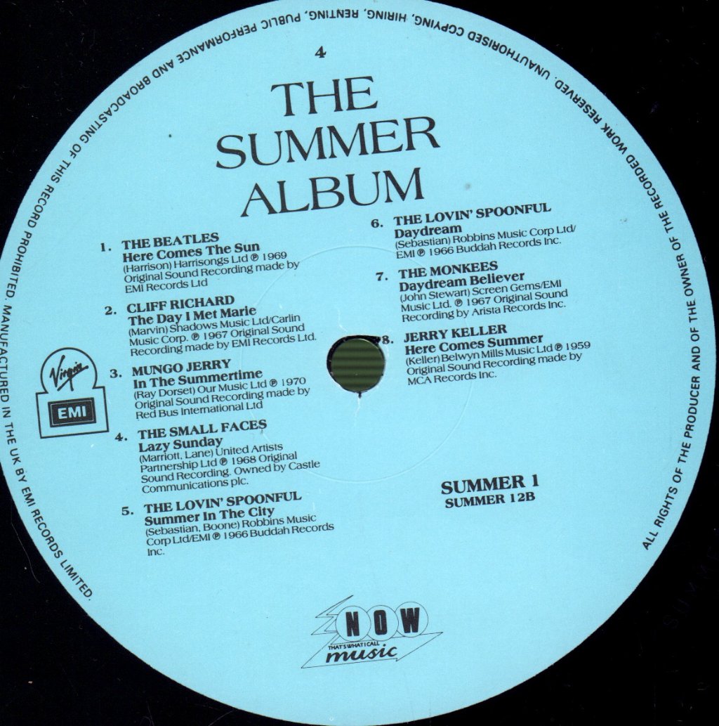 Various Artists - Summer Album - Double Lp