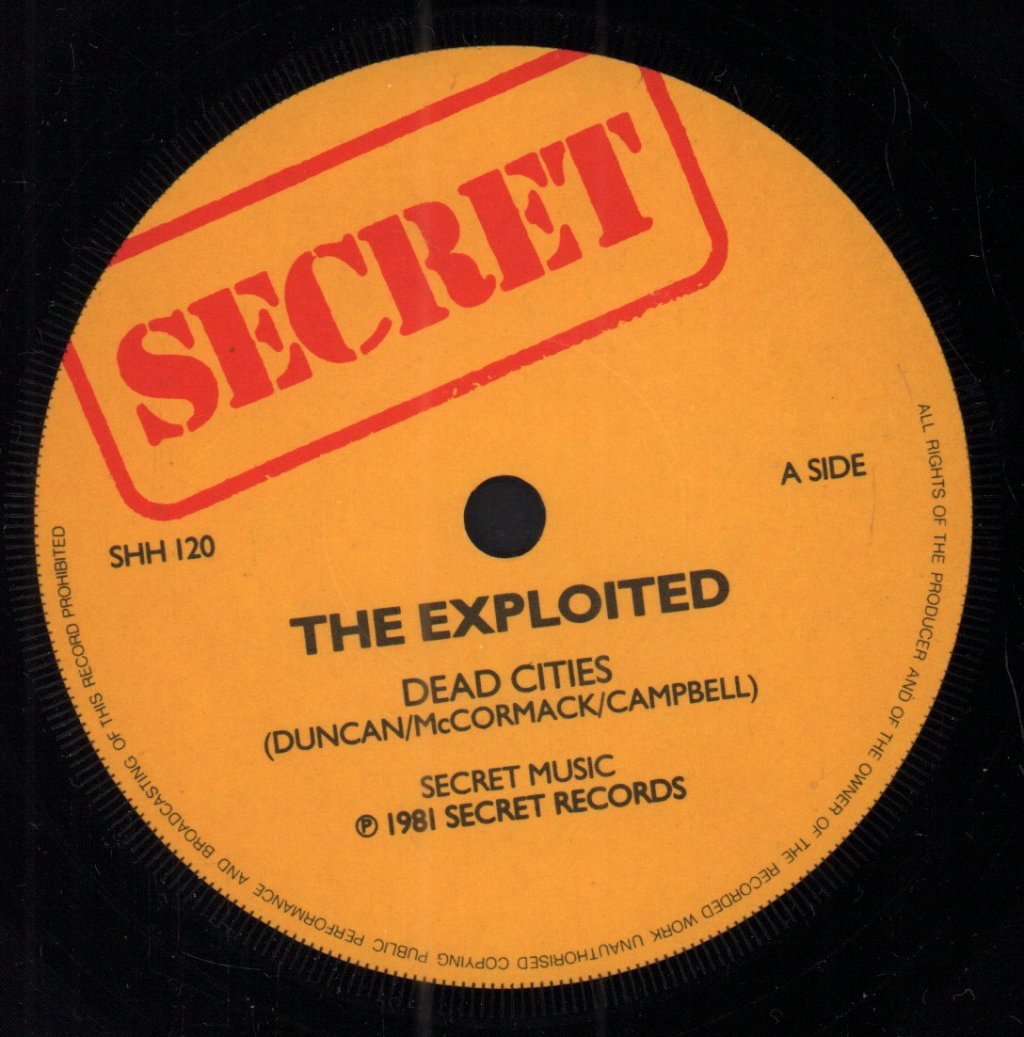 Exploited - Dead Cities - 7 Inch