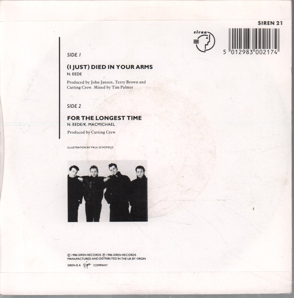 Cutting Crew - I Just Died In Your Arms - 7 Inch